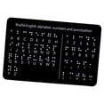 thumbnail image 4 of Lipstore Braille Alphabet Board Braille Learning Card for Beginners Children Students Black 1pc, 4 of 8