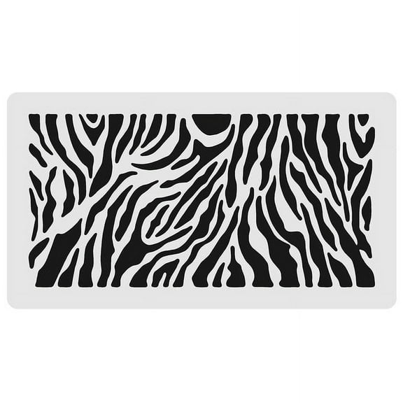 9x5 Zebra Print Stencil