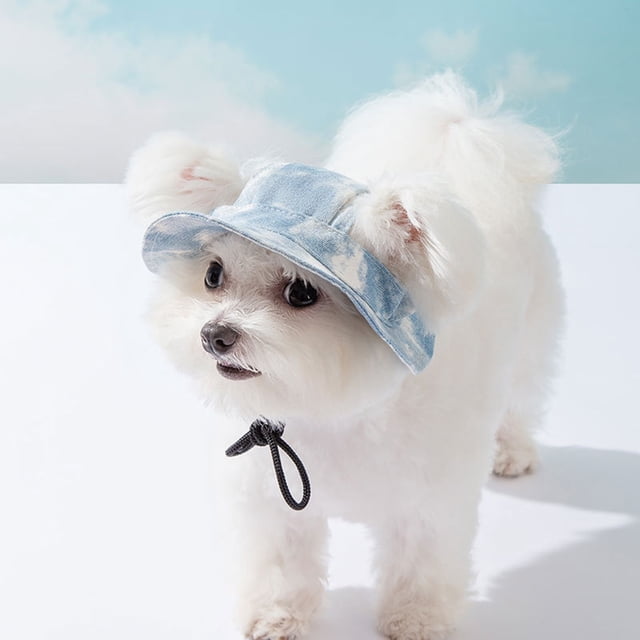 Pet Sun Hat For Dogs Cats Outdoor Hood Fisherman Cap Teddy Breathable Spring Summer Headdress