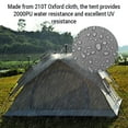 thumbnail image 2 of Tente Escamotable Extérieure Imperméable pour 3-4 Personnes, Tente Instantanée Double, 2 of 8