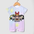 thumbnail image 3 of The Powerpuff Girls Baby Romper Short Sleeve Bodysuits Soft Rompers Summer Clothes One-Piece Jumpsuits Outfits 9-12M, 3 of 7