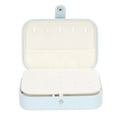 thumbnail image 4 of Jewelry Travel Case Large Capacity Durable Leather Simple Style Multifunction Travel Jewelry Box for Rings Earrings, 4 of 5