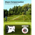 thumbnail image 3 of Telémetro de golf WOSPORTS de 1200/1500 yardas con pendiente e imán, 3 of 8