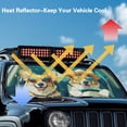 thumbnail image 4 of HUIACONG Cute Brown Dog Windshield Sunshade for Wrangler TJ JK Windshield Sunshade Visor Mat for Jeep Wrangler TJ JK JKU 1996-2018 Sun Shade Screen Accessories Keep Cool, 4 of 6