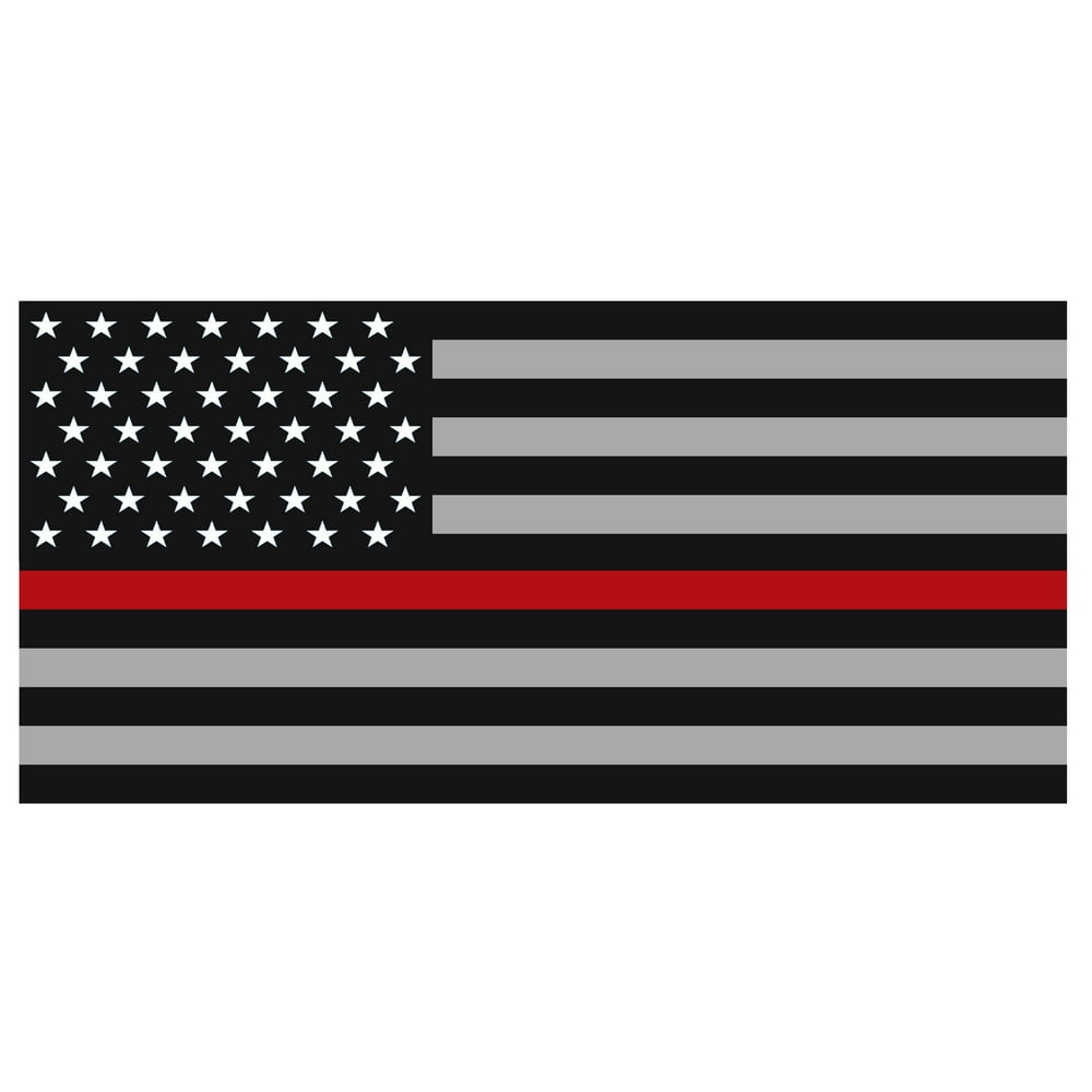 Flexible U.S. American Flag Car with Red Line 4 X 6.5