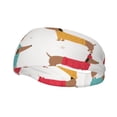 thumbnail image 2 of Uemuo Dachshund Dog Puppy Printed Sports Headbands for Men Women,Moisture Wicking Workout Headband, Sweatband Headbands,Non-slip Workout Gym Yoga Headband, 2 of 9