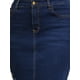 thumbnail image 5 of FALDA DE JEAN MIDI PENCILL DE MUJER CHIC DE DENIM ALTO CINTURA CON RASGOS Y HEM BRUTO EN AZUL OSCURO L, 5 of 6