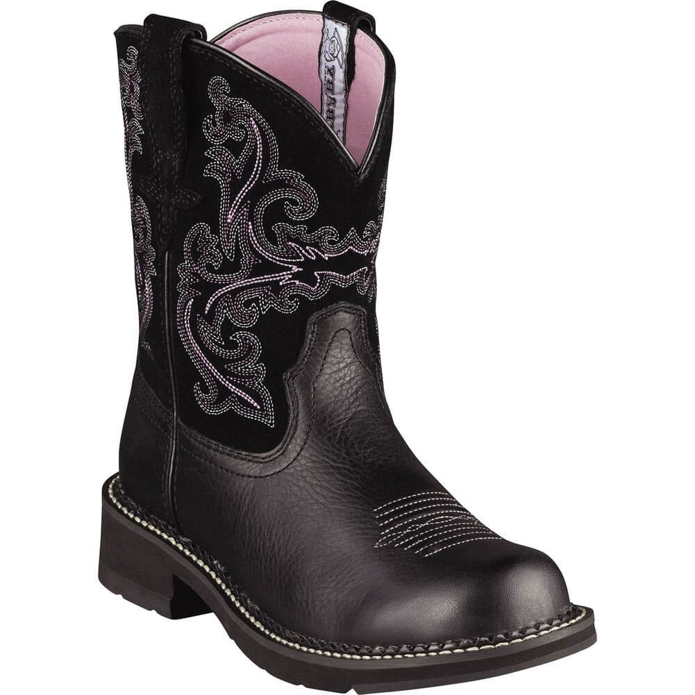 10004729 Ariat Women's Fatbaby II Western Boots - Black - BrickSeek