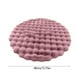 thumbnail image 3 of Alfombra redonda de terciopelo 40x40cm - Esterilla suave para salón, dormitorio, entrada • Decoración contemporánea en rosa, beige, gris y caqui, 3 of 6