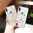 thumbnail image 4 of iPhone 11 Pro Max Flower Case, Soft Clear Flexible Rubber Pressed Dry Real Flowers Case Girls Glitter Floral Cover for iPhone 11 Pro Max-Purple, 4 of 15