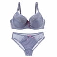 thumbnail image 2 of Levmjia Women Lace Bra Panty Set Underwire Full Coverage Solid Color Lingerie Sets With Adjustable Straps Daily Wear Dating Party Night Events, 2 of 7