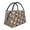 Rabbits On Floral, variant on Vsdgher Bee Print Insulated Reusable Bags with Sturdy Zipper and Handles, Foldable Totes for Hot or Cold Food Bring or Delivery