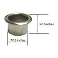 thumbnail image 5 of 20Pcs Drum Air Vent Grommet Nickel Chrome 12x8mm, 5 of 5