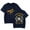 Navy, variant on Josiah Queen T-shirt New Print Versatile Round Neck Fashionable Short Sleeved Shirt
