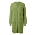 thumbnail image 5 of Womens Long Cardigan Sweaters Open Front Oversized Duster with Pocket for Women 2025 Fall Winter Knit Design Coats, 5 of 5