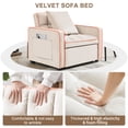 thumbnail image 6 of Aukfa Sleeper Chair Bed, Convertible Pull Out Sofa Bed for Living Room Apartment, Beige, 6 of 8