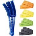 thumbnail image 1 of Cepillo limpiador de persianas Rawiri con 5 fundas de microfibra - Herramientas de limpieza de persianas para contraventanas, persianas, aire acondicionado, persianas y polvo, 1 of 7
