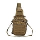 thumbnail image 3 of Bolso bandolera de pecho, bolso de hombro con bolsillo personal, bolso de hombro para trekking Caqui, 3 of 9