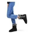 thumbnail image 5 of Pennysue Women Fashion Winter Boots Black Mid-Calf Faux-Fur Lining Snow Boots 8M, 5 of 7