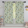 thumbnail image 5 of Chihuahua and Dog Paw Print Green Insulated Teens Curtains Set Of 2, Bedroom Essentials, Toddler Room Decor 42"x63", 5 of 5