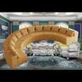 thumbnail image 2 of Plush Corduroy Curved Sectional Sofa with 12 Pillows | Modular Design for Various Spaces, 2 of 6