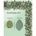 thumbnail image 3 of Guirnalda vegetal artificial de eucalipto Chiyinbao de 2 m de largo, 3 of 7