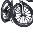 thumbnail image 4 of Racing Bike Model Dual Handlebar Sliding Steering Alloy Finger Racing Bicycle Metal Bike Model Collections Decoration for Kids Black White, 4 of 4