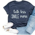 thumbnail image 3 of Talk Less Smile More T Shirts for Women 2025 Historic Hamilton Quote Tshirt Short Sleeve Crewneck Womens T Shirts, 3 of 4