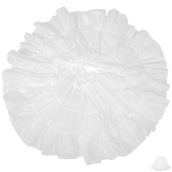 AURARMLET 1Pack Fluffy Support Petticoat Skirts for Wedding Dress in Cloth and Tulle Material 15.7x25.2in