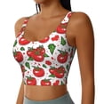 thumbnail image 2 of KLL Hand Drawn Tomatoes for Workout Tank Tops for Women,U Back Fitness Top Built in Shelf Bras Padded Fit for Yoga Gym-XX-Large, 2 of 8