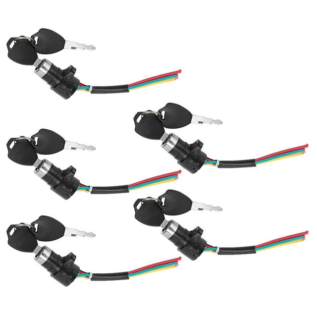HURRISE Serrure Électronique pour Vélo Électrique, Interrupteur de Serrure Électronique pour Vélo Électrique, Ensemble de 5 Serrure d'Alimentation pour Vélo Électrique Scooter Électrique