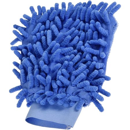 Microfiber Wash Mitt - Chenille Reusable Gloves for Cleaning, Scratch-Free, Apply to Kitchen/House Cleaning/Cars/Mirrors