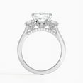 thumbnail image 3 of Dash Jewel 2.1 Ct Princess Cut Diamond Rings - 14K White Gold Over Ring - Engagement Prong Setting Ring for Women's - Stackable Diamond Rings On Clearance - Wedding B Stone Rings for Girlfriend, 3 of 6