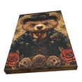 thumbnail image 3 of 12x18 inch Vintage Punk Bear Canvas Painting Wall Art,Home Yard Garden,Lounge,Bedroom,Study Wall Decor Posters & Prints,Funny Gift For Punk & Bear Enthusiast,Retro Punk Bear Decorative Poster, 3 of 6