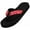 Red Hearts, variant on Norty Women's Flip-Flop Sandal, Low Heel Platform Sandal