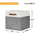 DULLEMELO 13x13 Storage Cubes Baskets 4 Pack Fabric Cube Storage Bins