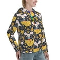 thumbnail image 6 of Kdxio Mouse Cheese Print Womens Oversized Hoodies Sweatshirts Hooded Pullover Tops Sweaters Casual-X-Large, 6 of 7