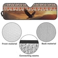 thumbnail image 6 of Yuyamidu Eagle Windshield Sun Shade for Jeep Wrangler JK JKU JL JLU, Orange Aztec Window Sun Visor for UV Rays & Heat Protection, 6 of 7