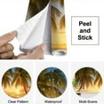 thumbnail image 4 of Peel and Stick Wallpaper Sunset Sea Palms White Beach Caribbean Island Barbados Palm Trees Sky Modern Art Wall Mural Decor Self Adhesive and Removable 69in x 98in, 4 of 8