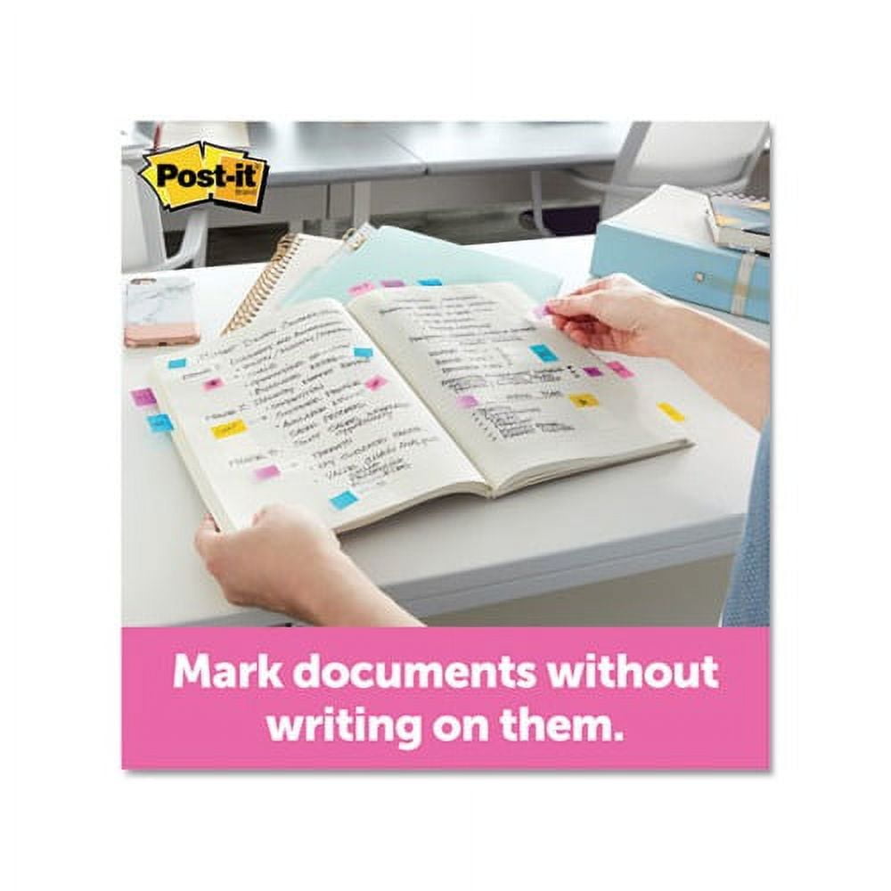 Page Flags in Desk Grip Dispenser 1 x 1 3/4, Yellow, 200/Dispenser
