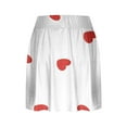 thumbnail image 6 of Plebaso Women's Tennis Skirts Built in Shorts High Waist Heart Print Cute Shorts Athletic Sports Skorts, 6 of 6