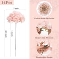 thumbnail image 2 of 14 Pcs White Hydrangea Artificial Flowers, Fuller Silk Faux Hydrangea Flowers with Stems, Fake Flowers for Wedding Centerpiece Bouquet Vase Flower Arrangements Home Party Decor, 2 of 5