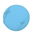 thumbnail image 1 of Round Dining Chair Cushion with Straps - Solid Color Fabric Thick Pad | Home Cloth Chair Cushion for Dining & Stool | Circular Chair Pad for Indoor & Outdoor Use | Thickened Padding for Comfort, 1 of 2