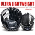 thumbnail image 4 of Franklin Sports Meshtek Kids Teeball Glove + Ball Set, 9.5 in, Black/White/Grey, Right Hand Throw, 4 of 7