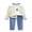a128-Blue, variant on yboeqw Girl's Fall Winter Outfits Set Cute Print Long Sleeve T-Shirt Top Pants Toddler Girls Casual 2 Piece Set for Everyday Clothing,Size 6-12 Months