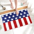 thumbnail image 5 of American Flag Stars Bathroom Rugs, 16" x 24" Soft and Absorbent Tufted 4th of July Rug Non Slip Washable, Patriotic Bathroom Decor Bath Mat Holiday Decorations,D, 5 of 5
