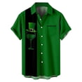 thumbnail image 1 of Playeras Para Hombre Camisa Informal De Moda Para Hombre Con Estampado De Festival, Solapa, Botones Y Bolsillo, 1 of 4