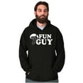 thumbnail image 4 of Fun Guy Fungi Mushroom Nerdy Geeky Men's Big & Tall Graphic Hoodie Brisco Brands 2X, 4 of 5