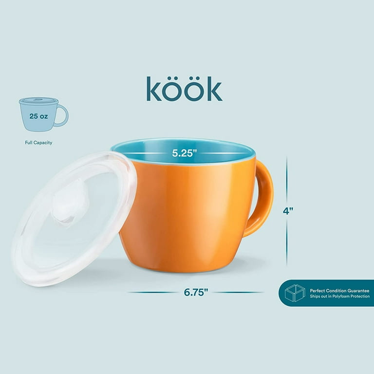 Kook Clear Glass Coffee Mugs Set of 6 15-Oz Capacity Borosilicate Glass  Coffee Mug Set 
