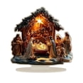 thumbnail image 2 of Belén de Mesa único Y Decorativo en 2D Del Nacimiento de Jesús con Soporte Y Escena de La Natividad Acrílica para Estantería., 2 of 9